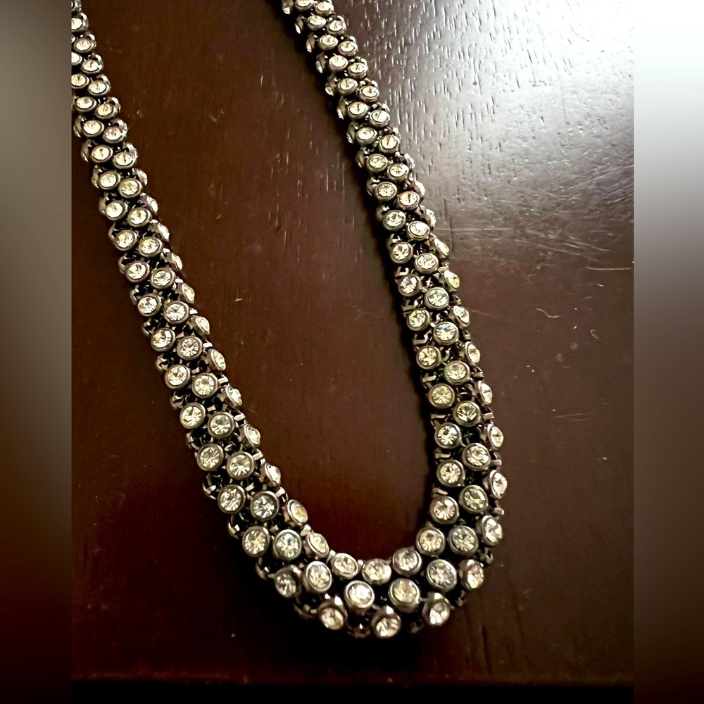 Long rhinestone necklace - 35” with 5” extender if needed
